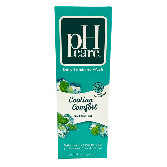 Front graphic view of PH Care Daily Feminine Wash - Cooling Comfort 8.45oz (250ml)