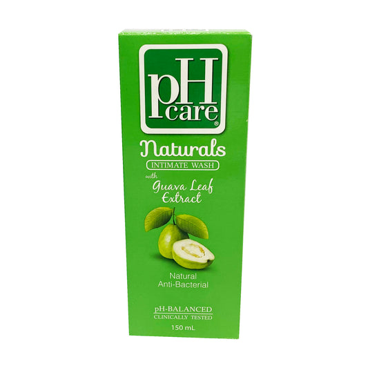 Front graphic view of PH Care Intimate Feminine Wash - Guava Leaf Extract 5.07oz