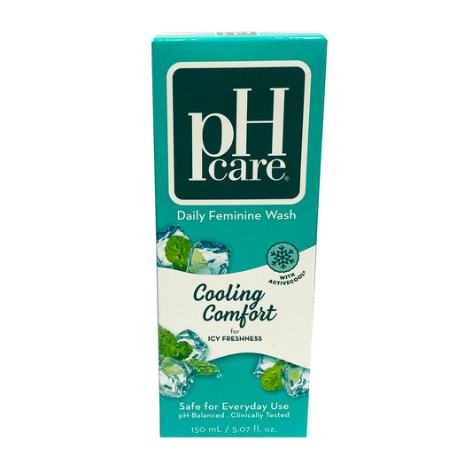 Front graphic view of PH Care Intimate Wash - Cooling Comfort (Green) 5.07oz