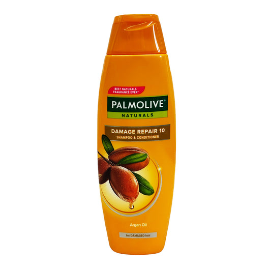 Front graphic image of Palmolive Naturals Damage Repair 10 Shampoo And Conditioner (Gold) 6.08oz (180ml)