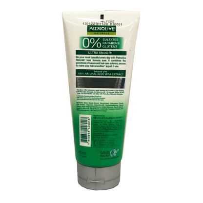 Back graphic view of Palmolive Naturals Healthy and Smooth Cream Conditioner (Green) 6.08oz