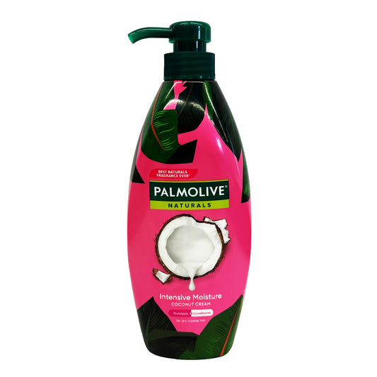 Front graphic image of Palmolive Naturals Intensive Moisture Shampoo And Conditioner (Pink) 20.28oz (600ml)