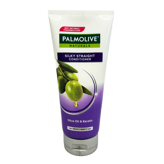 Front graphic image of Palmolive Naturals Silky Straight Conditioner (Purple) 6.08oz (180ml)