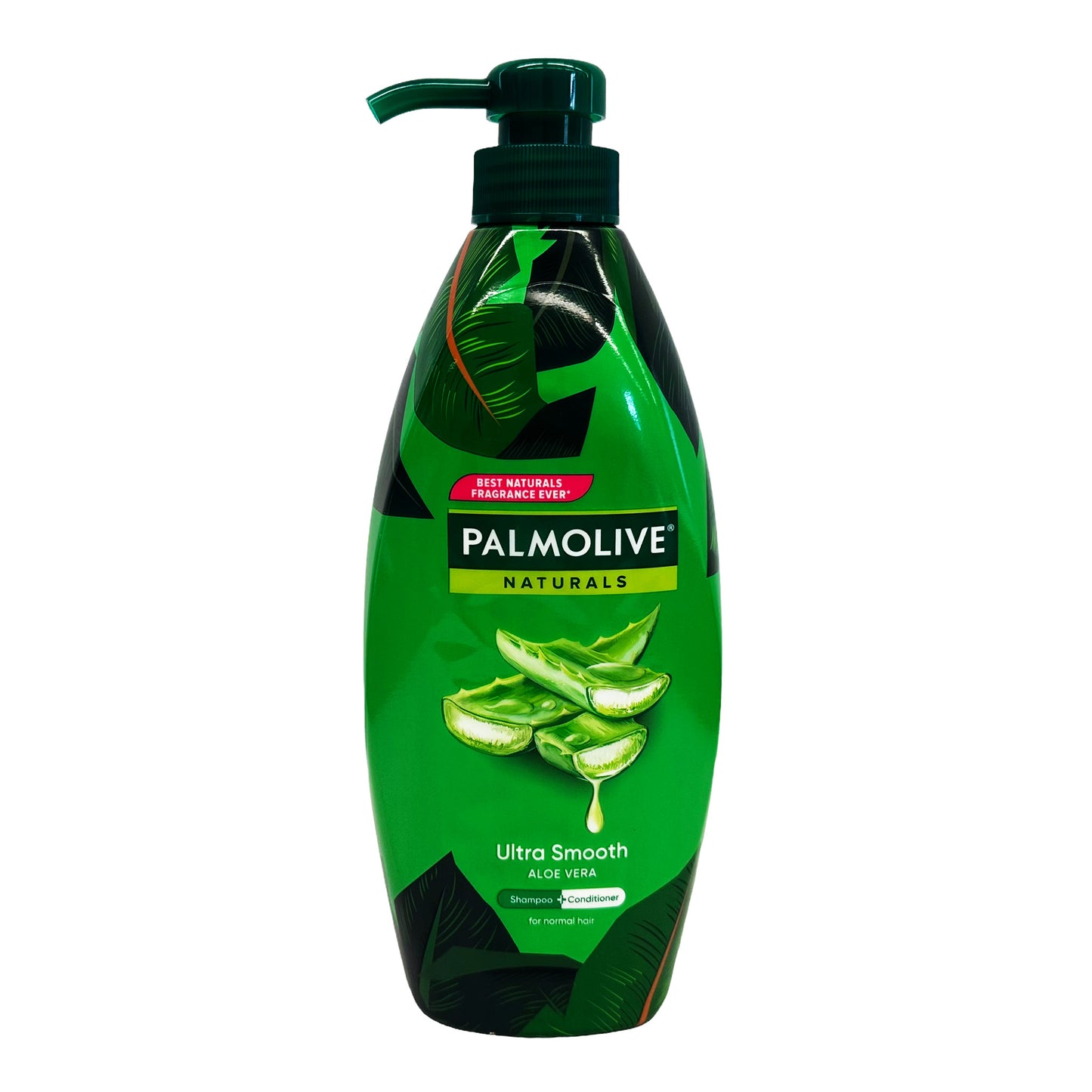 Front graphic image of Palmolive Naturals Ultra Smooth Shampoo And Conditioner (Green) 20.28oz (600ml)