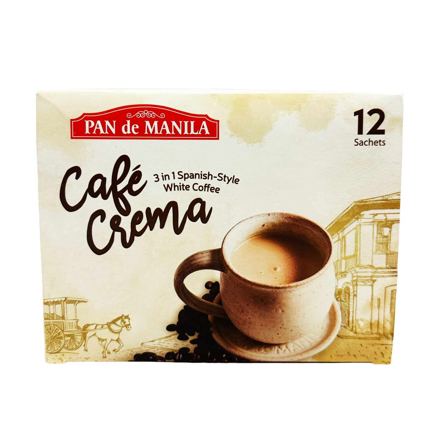 Front graphic image of Pan De Manila Instant Mix - Cafe Crema 13.96oz