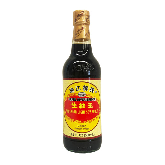 Front graphic image of Pearl River Bridge Superior Light Soy Sauce 16.9oz