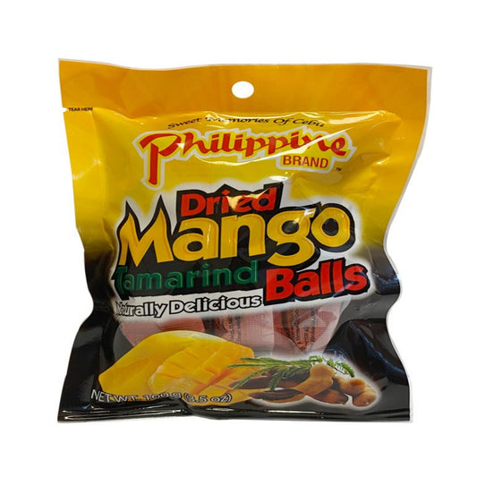 Front graphic image of Philippine Brand Dried Mango Tamarind 3.5oz
