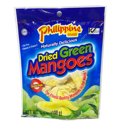 Front graphic image of Philippine Brand Green Mangoes 3.5oz