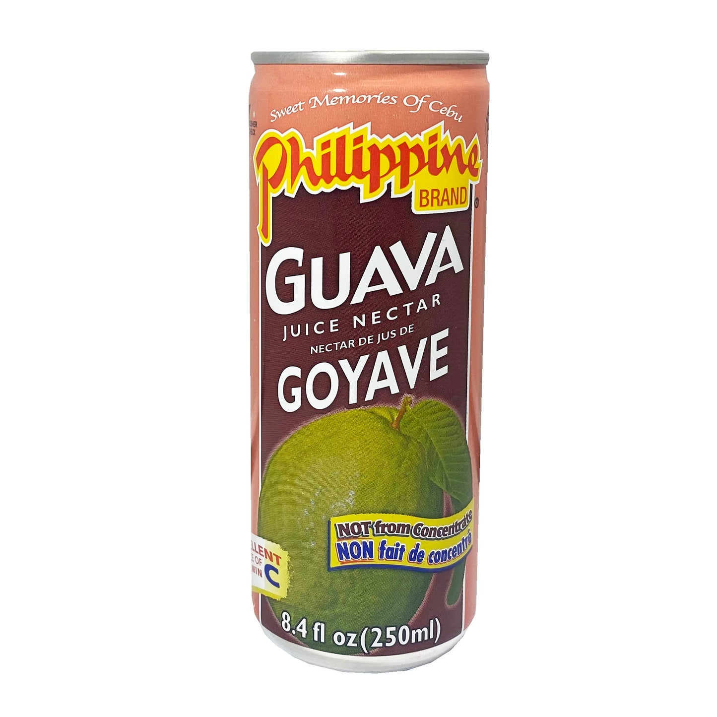 Front graphic image of Philippine Brand Guava Juice 8.4oz