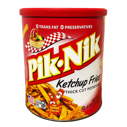 Front graphic image of Pik-Nik Ketchup Fries Flavor 4oz