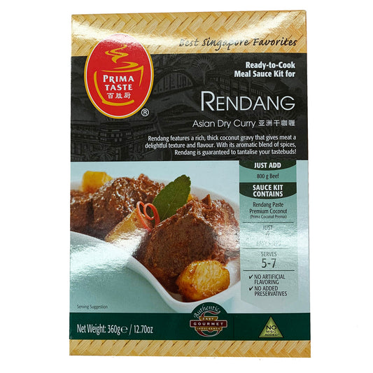 Front graphic image of Prima Taste Rendang Curry Sauce Kit 12.70oz