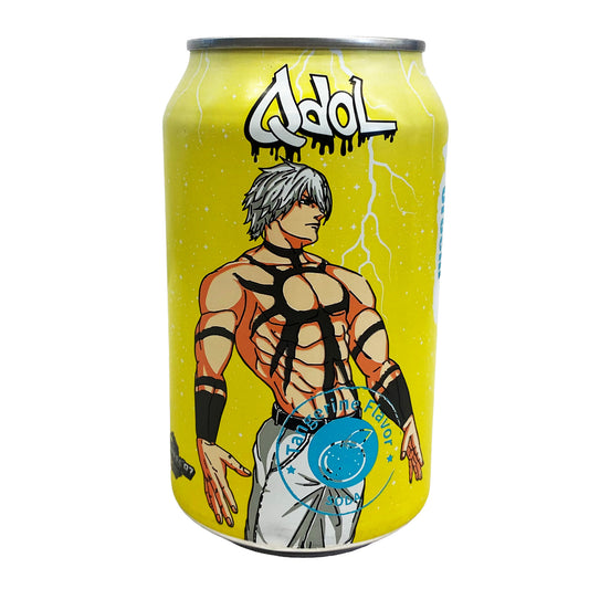 Front graphic image of QDOL Orochi The King of Fighters '97 Soda - Tangerine Flavor 11.1oz (330ml)