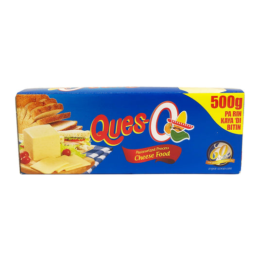 Front graphic image of Ques-O Pasteurized Process Cheese 17.6oz