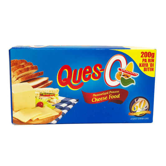 Front graphic image of Ques-O Pasteurized Process Cheese 7oz