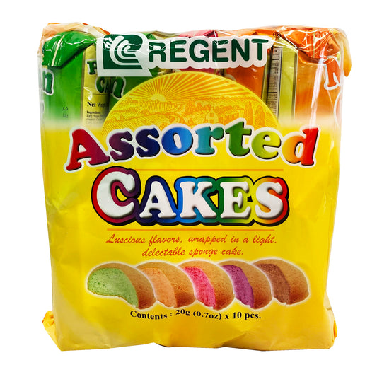 Front graphic image of Regent Assorted Cakes 7oz (200g)