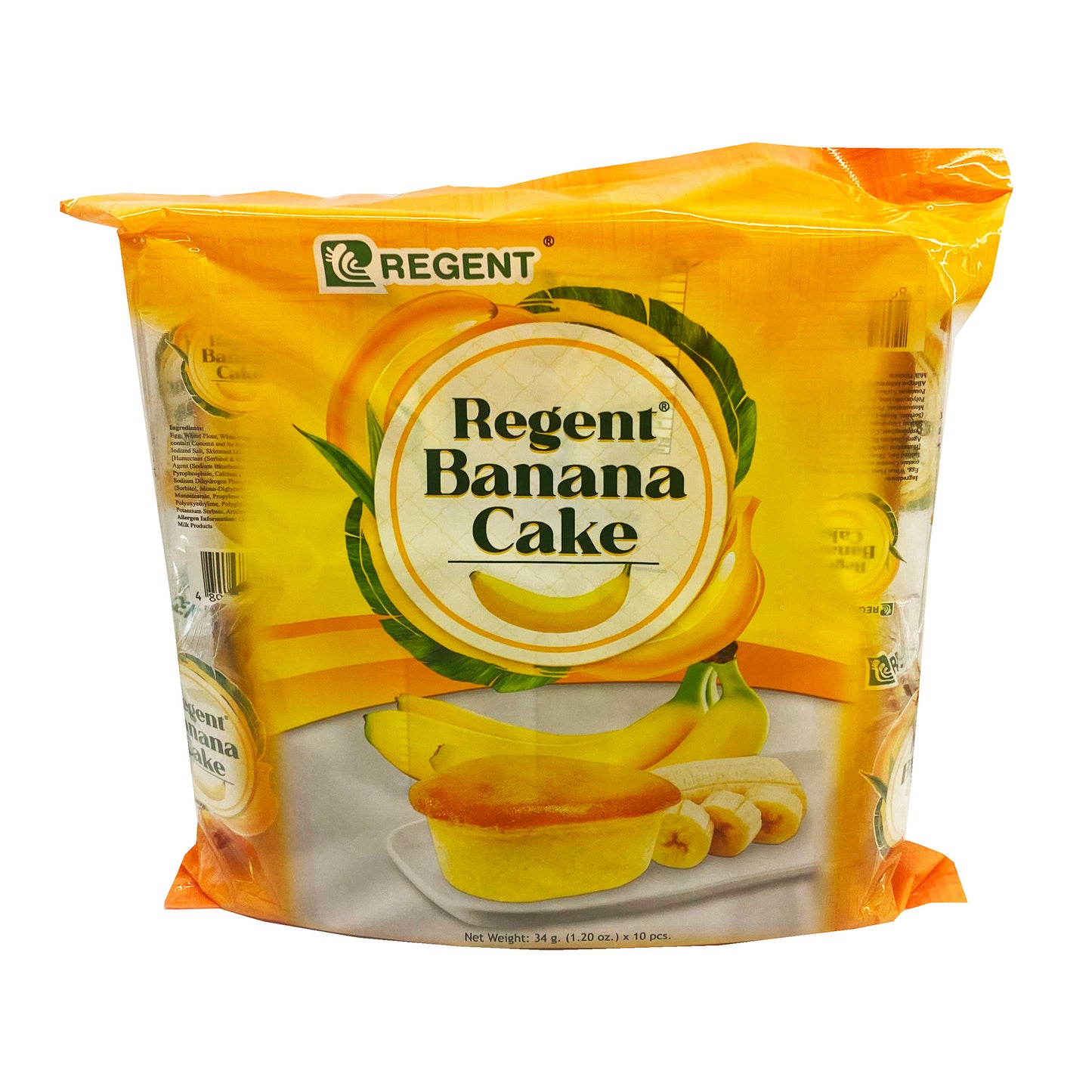 Front graphic image of Regent Banana Cake 12oz