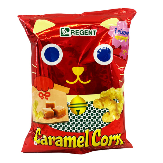 Front graphic image of Regent Caramel Corn 1.12oz (60g)