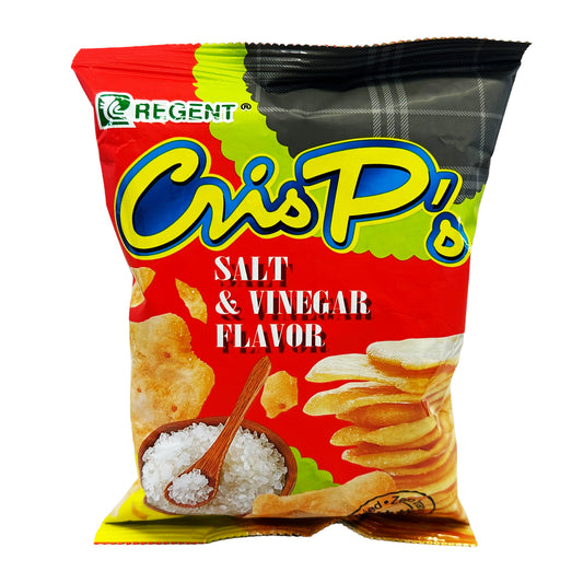 Front graphic image of Regent Crispy's - Salt & Vinegar Flavor 2.12oz (60g)