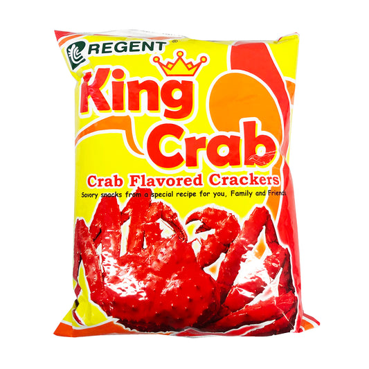 Front graphic image of Regent King Crab Flavored Crackers 3oz