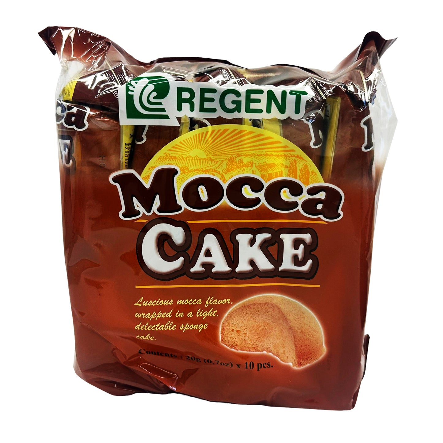 Front graphic image of Regent Mocca Cake 7oz