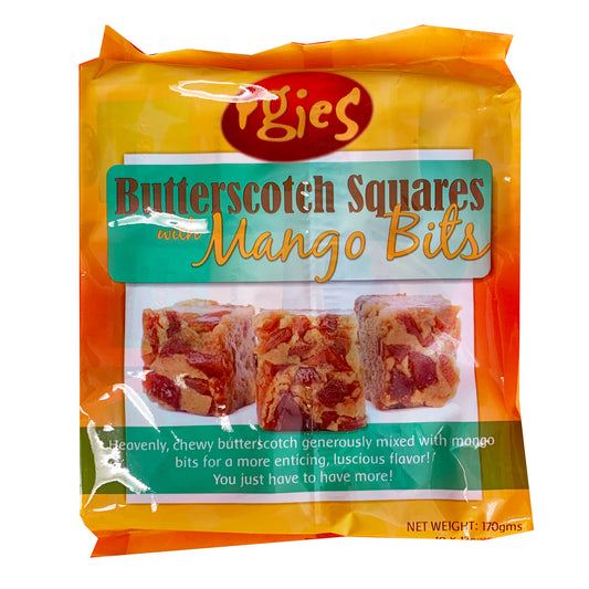 Front graphic image of Rgies Butterscotch Square With Mango Bits 5.9oz