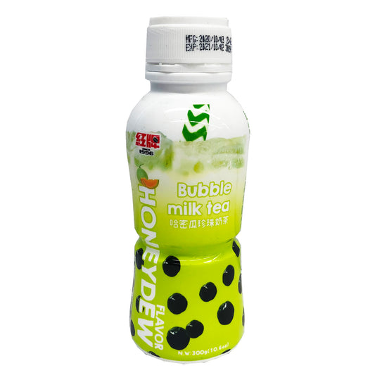 Front graphic image of Rico Bubble Milk Tea in Bottle - Honeydew 10.6oz