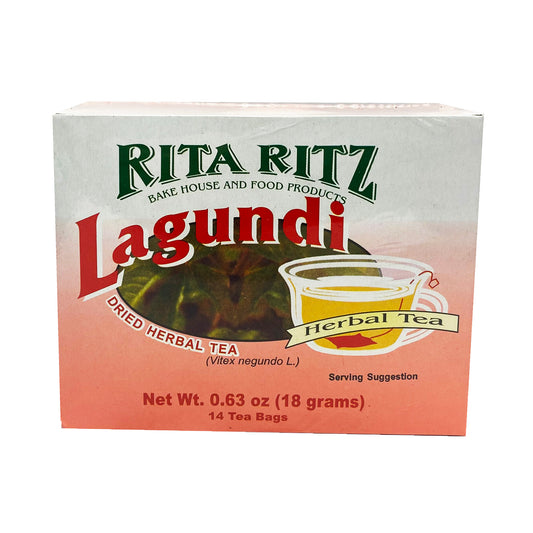 Front graphic image of Rita Ritz Lagundi Dried Herbal Tea 0.63oz