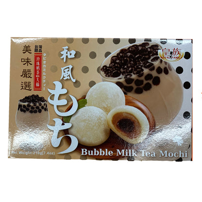 Front graphic image of Royal Family Japanese Style Mochi - Bubble Milk Tea Flavor 7.4oz