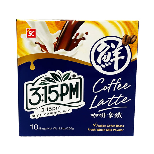 Front graphic image of SC 3:15PM Coffee Latte 8.8oz - 3点1刻 咖啡拿铁 8.8oz