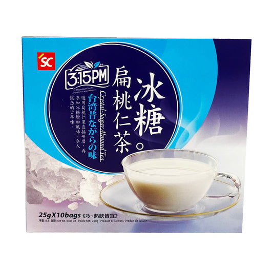 Front graphic image of SC 3:15PM Crystal-Sugar Almond Tea 8.81oz - 3点1刻 冰糖扁桃仁茶 8.81oz