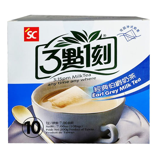 Front graphic image of SC 3:15PM Earl Grey Milk Tea 7.06oz