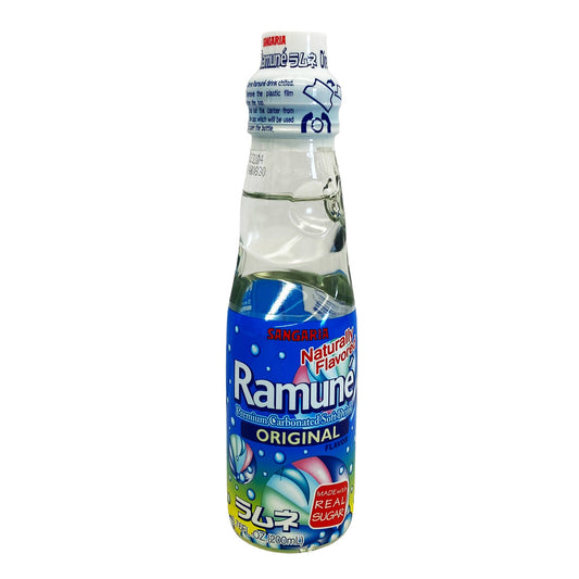 Front graphic view of Sangaria Ramune - Original Flavor 6.76oz