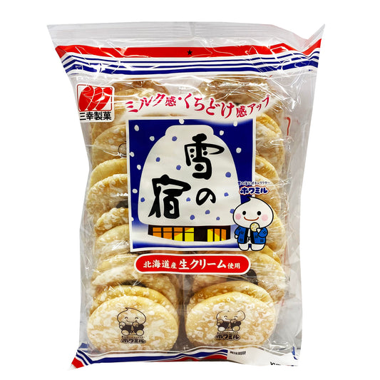 Front graphic image of Sanko Yuki No Yado Rice Cracker 5.67oz (161g)