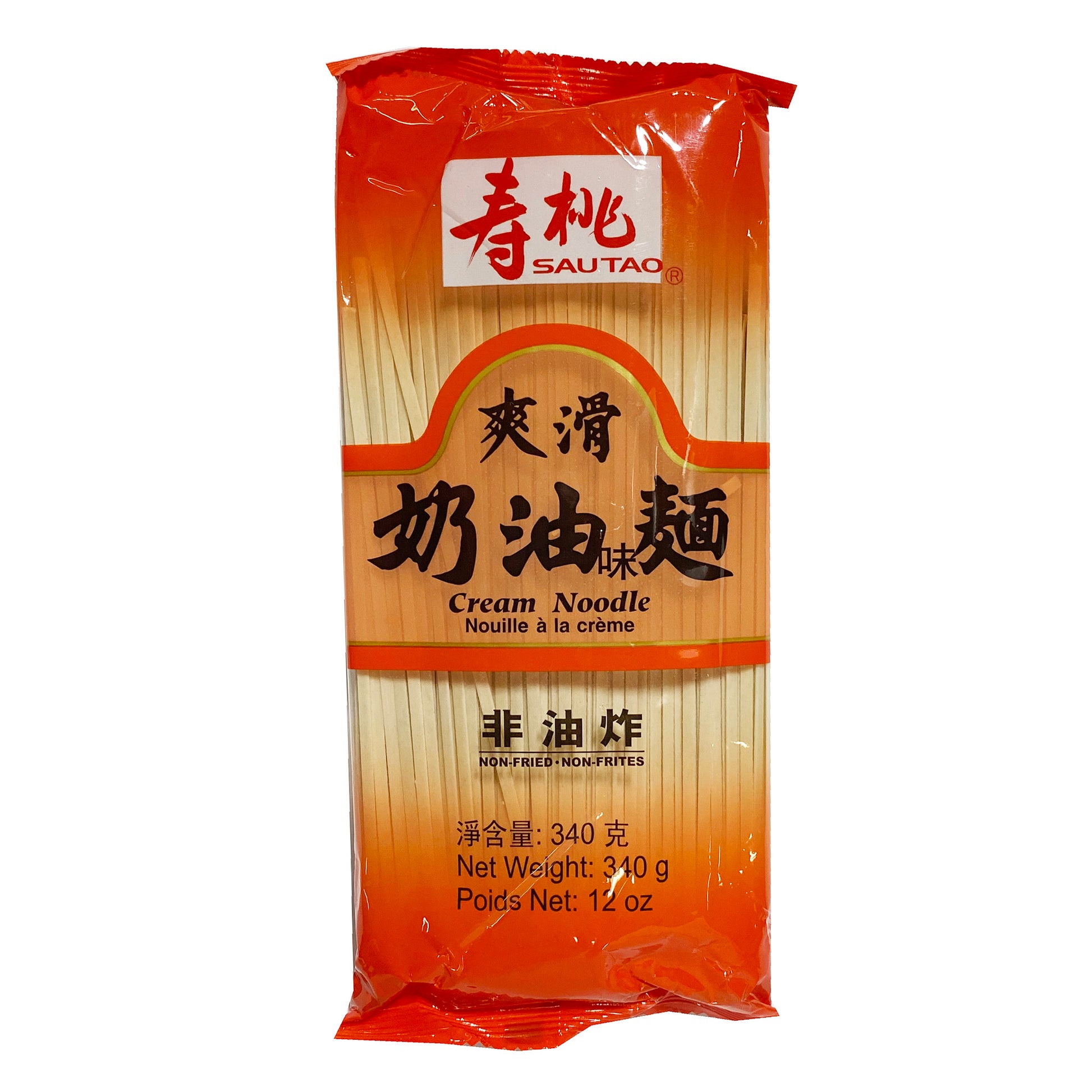 Front graphic image of Sau Tao Fresh Cream Noodle 12oz