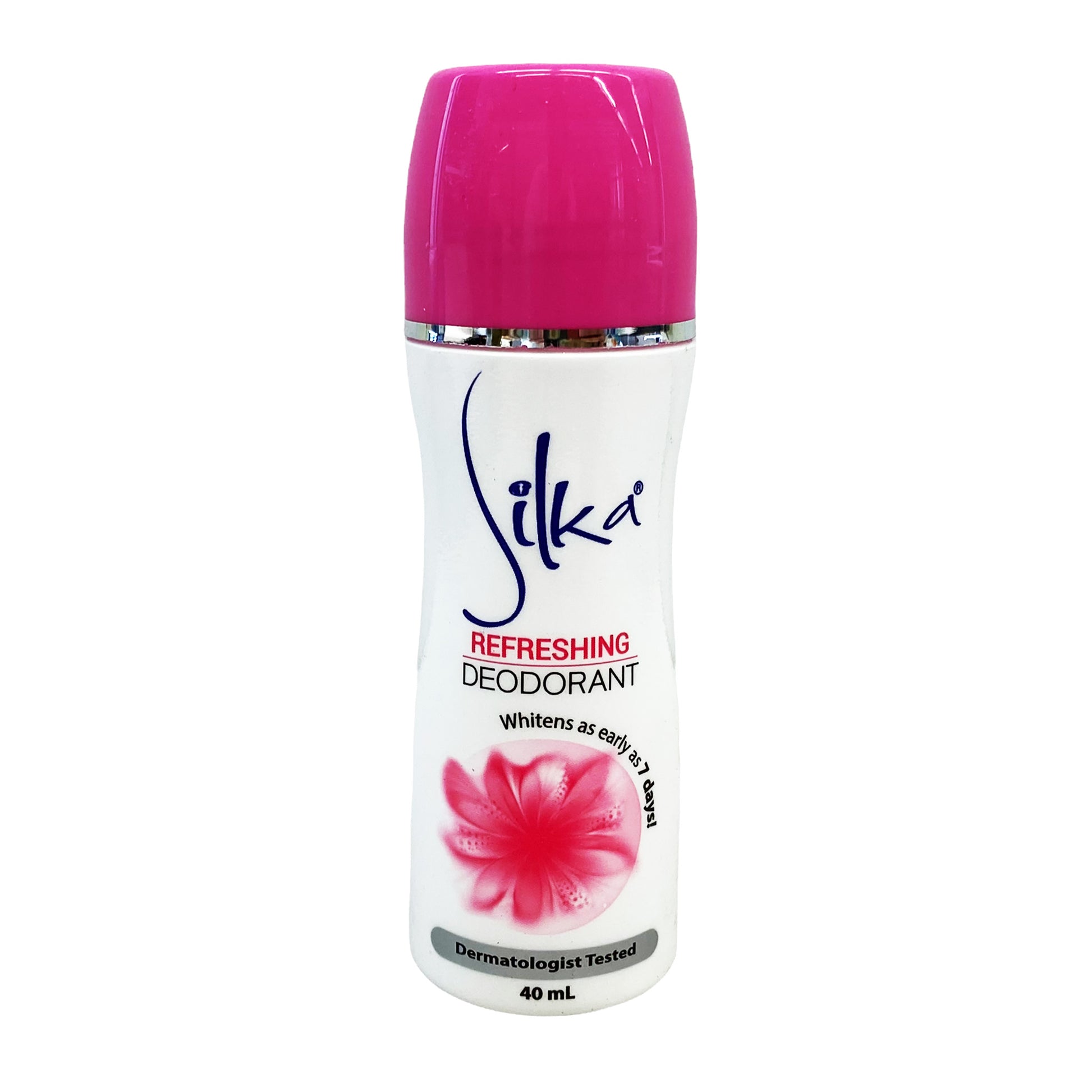 Front graphic view of Silka Deodorant - Refreshing 1.35oz (40ml)