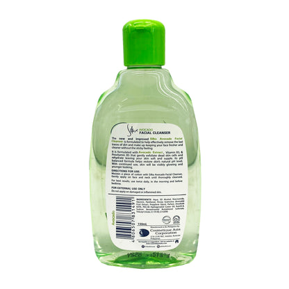 Back graphic view of Silka Facial Cleanser - Avocado 5.07oz