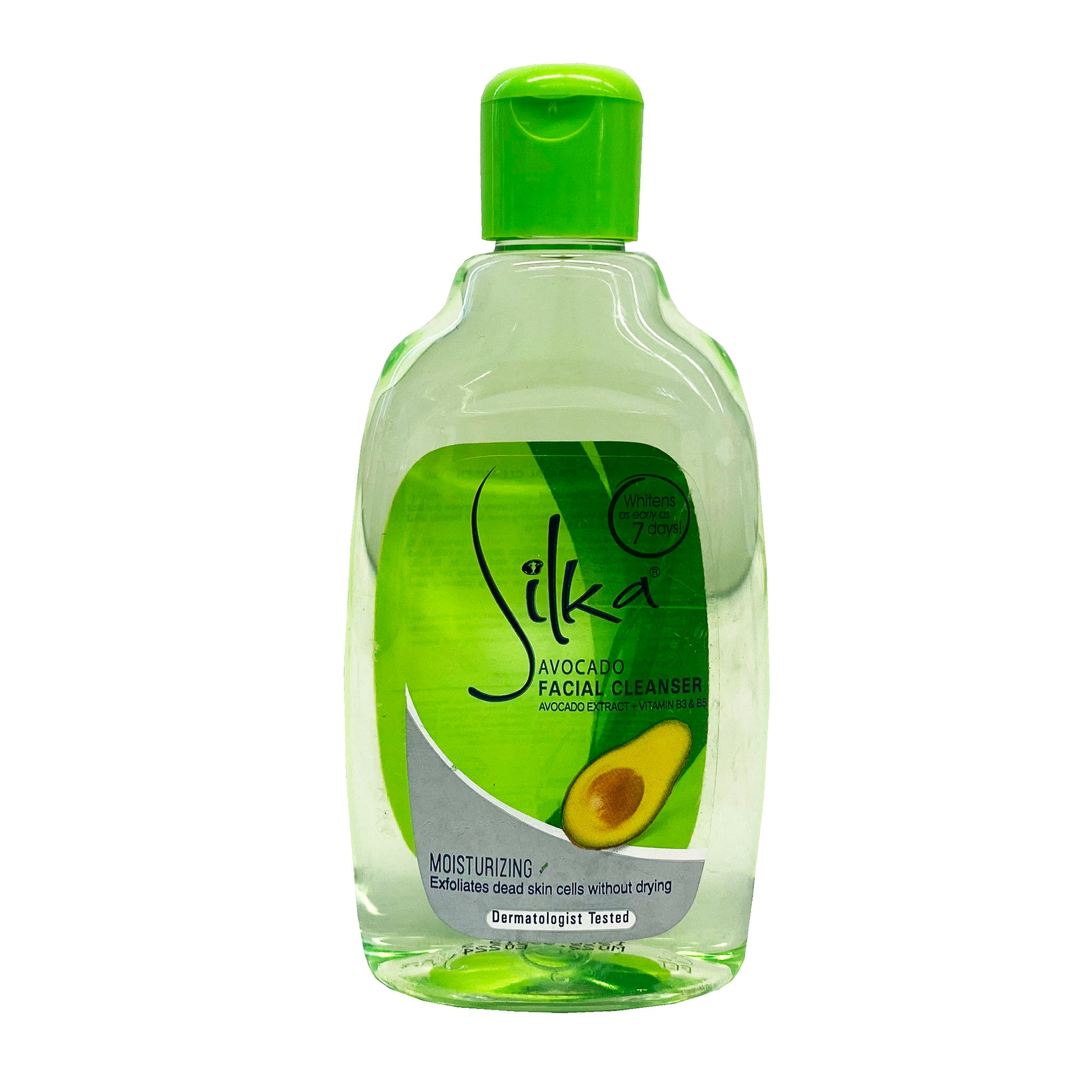 Front graphic view of Silka Facial Cleanser - Avocado 5.07oz