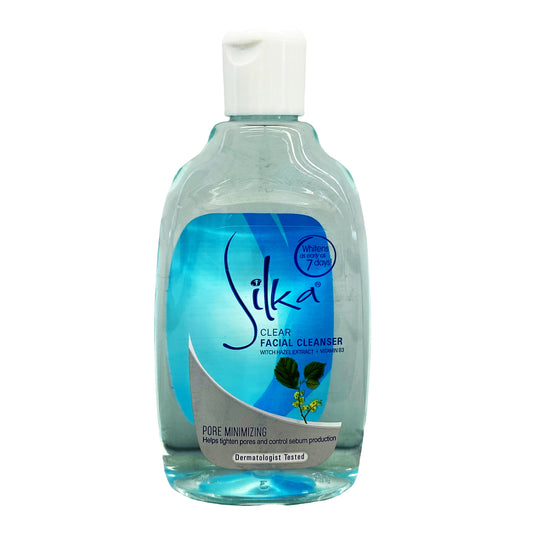 Front graphic view of Silka Facial Cleanser - Hazel 5.07oz (150ml)