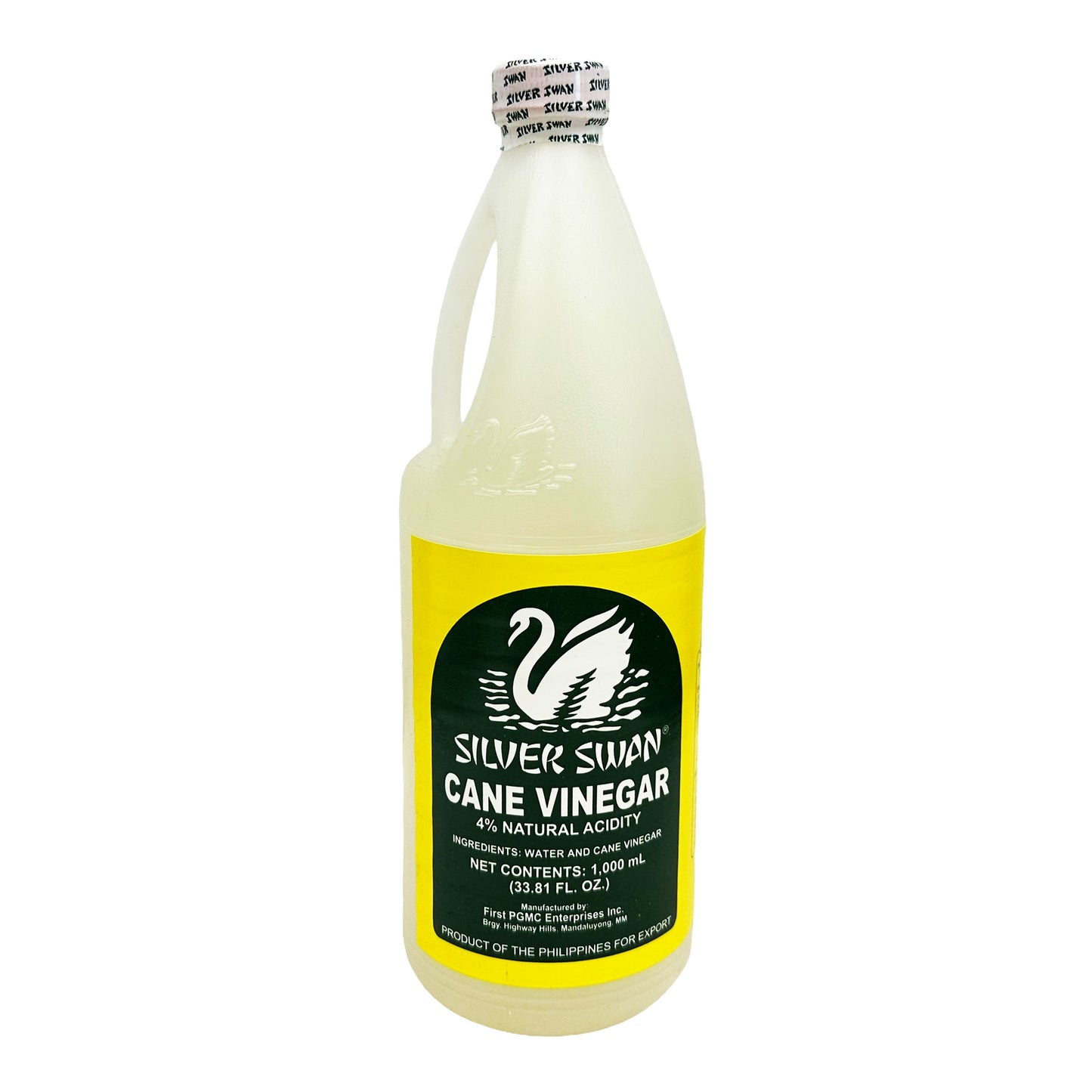 Front graphic image of Silver Swan Cane Vinegar 33.81oz