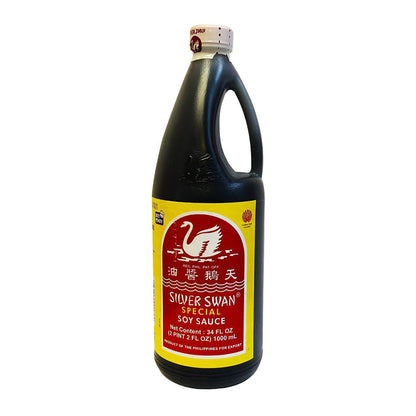 Front graphic image of Silver Swan Special Soy Sauce 33.81oz