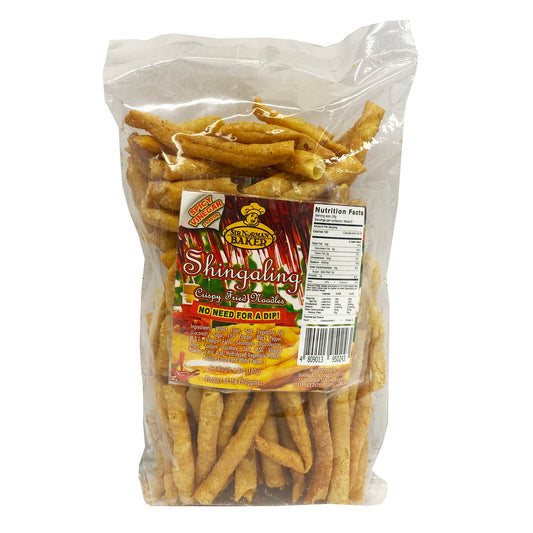 Front graphic image of Sir Norman Baker Fried Crackers Shingaling - Spicy Vinegar Flavor 6.3oz