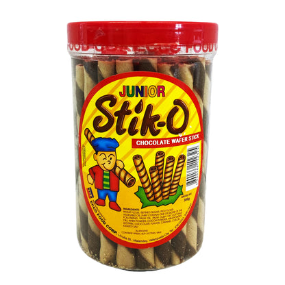Front graphic image of Stik-O Junior Chocolate Waferstick 13.4oz