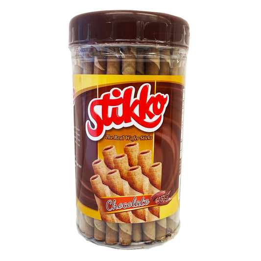 Front graphic image of Stikko Wafer Sticks - Chocolate Flavor 14.1oz