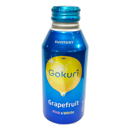 Front graphic image of Suntory Gokuri Pink And White Grapefruit Drink 13.52oz