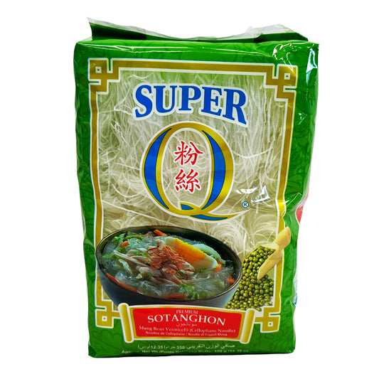 Front graphic image of Super Q Mung Bean Vermicelli - Sotanghon 12oz