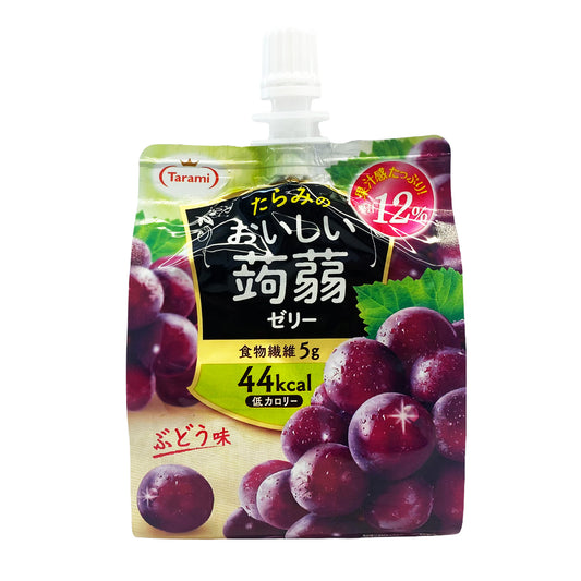 Front graphic image of Tarami Konjac Jelly Drink -  Grape 5.2oz (150g)