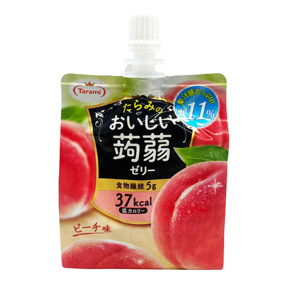 Front graphic image of Tarami Konjac Jelly Drink -  Peach 5.2oz (150g)