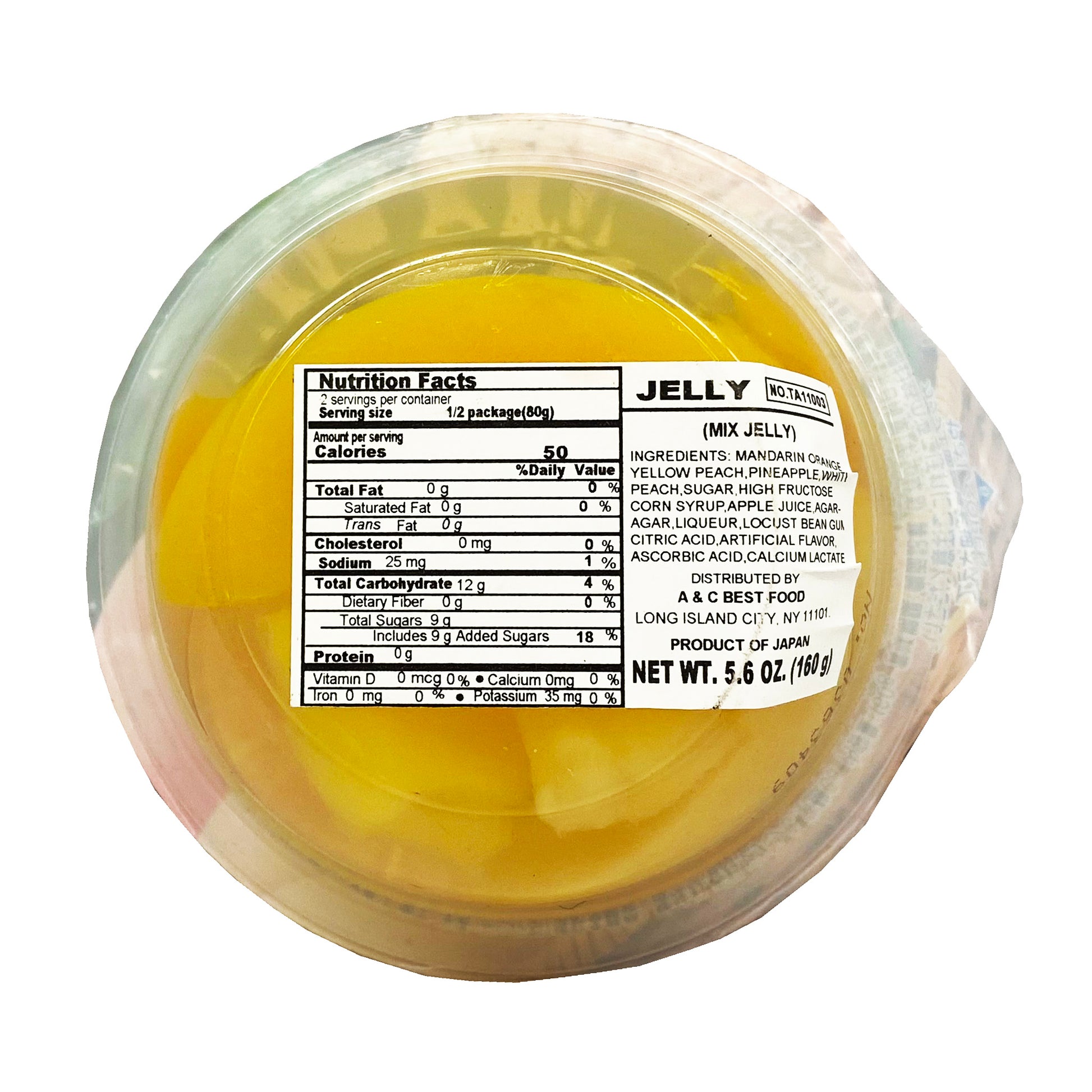 Back graphic image of Tarami Mix Fruit Jelly 5.6oz (160g)