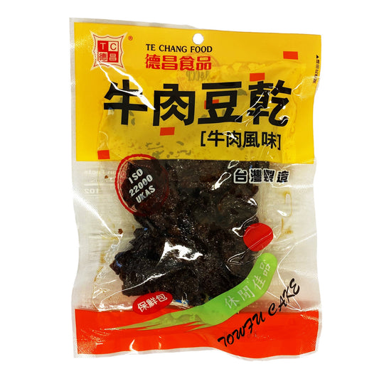 Front graphic image of Te Chang Bean Curd Cake Beef Flavor 4oz