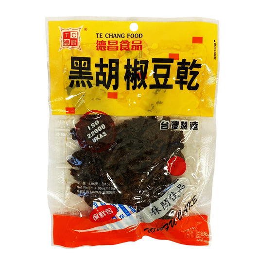 Front graphic image of Te Chang Bean Curd Cake Black Pepper Flavor 4oz